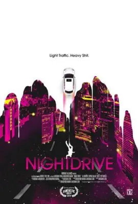 Night Drive (2019) White T-Shirt - idPoster.com
