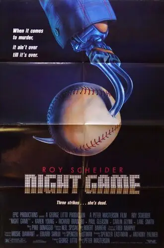 Night Game (1989) Drawstring Backpack - idPoster.com