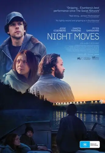 Night Moves (2014) White Tank-Top - idPoster.com