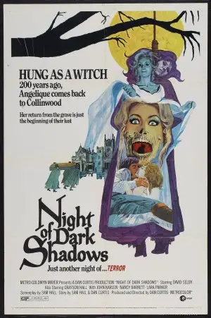 Night of Dark Shadows (1971) Women's Colored Tank-Top - idPoster.com
