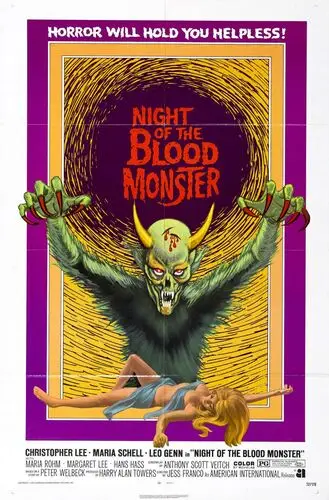 Night of the Blood Monster (1972) White Tank-Top - idPoster.com