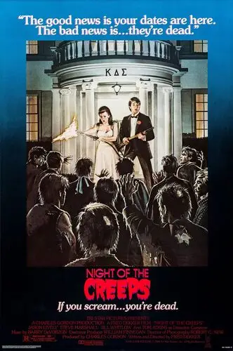 Night of the Creeps (1986) White Tank-Top - idPoster.com