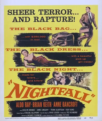 Nightfall (1957) Men's Colored T-Shirt - idPoster.com
