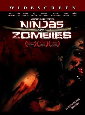 Ninjas vs. Zombies (2008) White T-Shirt - idPoster.com