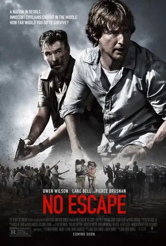 No Escape (2015) White Tank-Top - idPoster.com