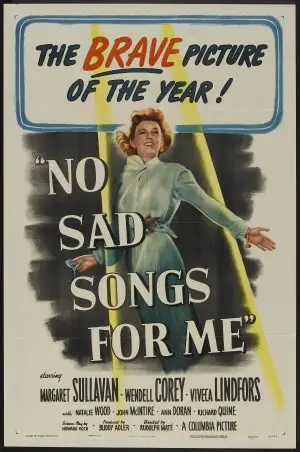 No Sad Songs for Me (1950) Women's Colored T-Shirt - idPoster.com