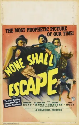 None Shall Escape (1944) White T-Shirt - idPoster.com