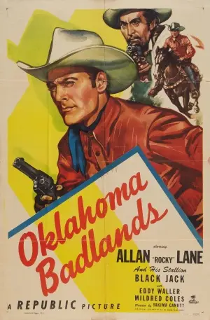 Oklahoma Badlands (1948) Men's Colored T-Shirt - idPoster.com