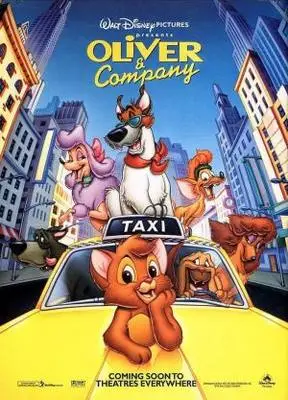 Oliver and Company (1988) White T-Shirt - idPoster.com