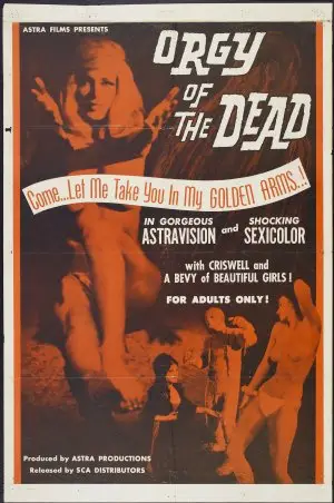 Orgy of the Dead (1965) Women's Colored T-Shirt - idPoster.com