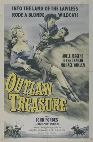 Outlaw Treasure (1955) Drawstring Backpack - idPoster.com