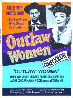Outlaw Women (1952) Women's Colored T-Shirt - idPoster.com