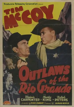Outlaws of the Rio Grande (1941) Men's Colored  Long Sleeve T-Shirt - idPoster.com