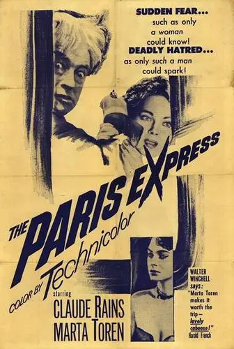 Paris Express (1953) Women's Colored T-Shirt - idPoster.com