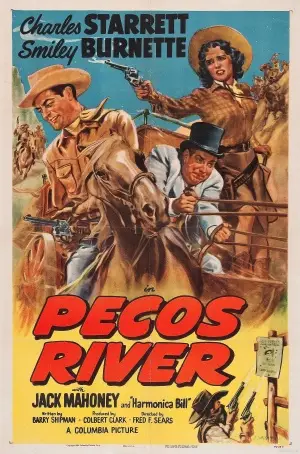 Pecos River (1951) Men's Colored T-Shirt - idPoster.com