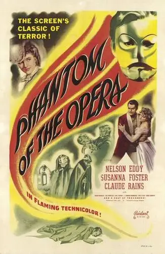 Phantom of the Opera (1943) Men's Colored  Long Sleeve T-Shirt - idPoster.com