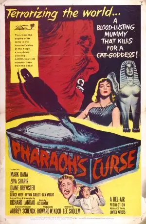 Pharaoh's Curse (1957) White T-Shirt - idPoster.com