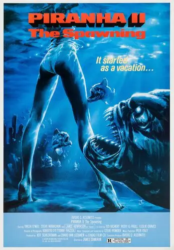 Piranha Part Two: The Spawning (1983) Kitchen Apron - idPoster.com