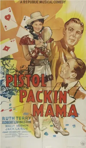 Pistol Packin' Mama (1943) Men's Colored T-Shirt - idPoster.com