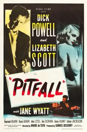 Pitfall (1948) Drawstring Backpack - idPoster.com