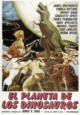 Planet of Dinosaurs (1977) White T-Shirt - idPoster.com