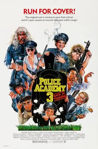 Police Academy 3: Back in Training (1986) Women's Colored Hoodie - idPoster.com