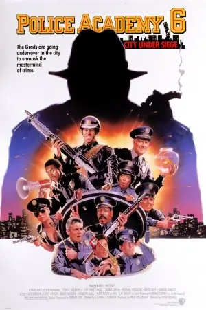 Police Academy 6: City Under Siege (1989) Men's Colored T-Shirt - idPoster.com