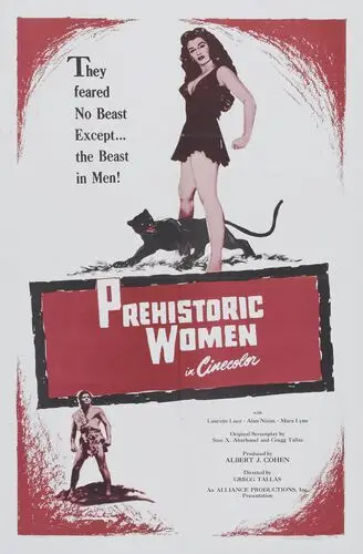 Prehistoric Women (1950) Women's Colored Tank-Top - idPoster.com