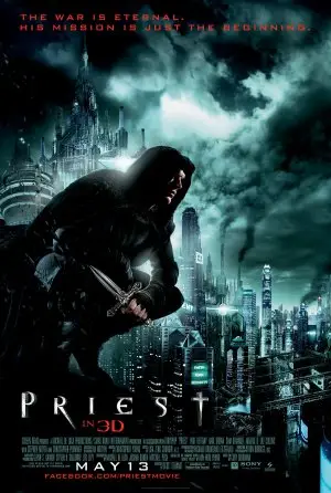Priest (2011) White Tank-Top - idPoster.com