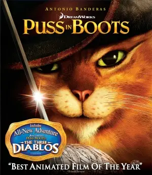 Puss in Boots (2011) Drawstring Backpack - idPoster.com