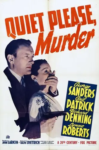 Quiet Please Murder (1942) Women's Colored  Long Sleeve T-Shirt - idPoster.com