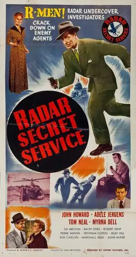 Radar Secret Service (1950) Men's Colored  Long Sleeve T-Shirt - idPoster.com
