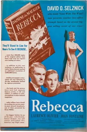 Rebecca (1940) Drawstring Backpack - idPoster.com