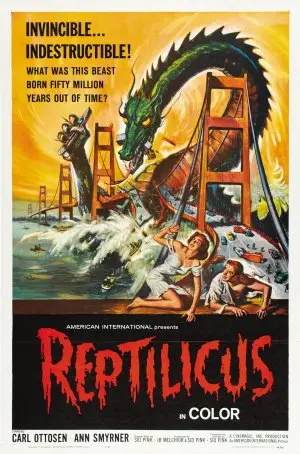 Reptilicus (1961) White T-Shirt - idPoster.com