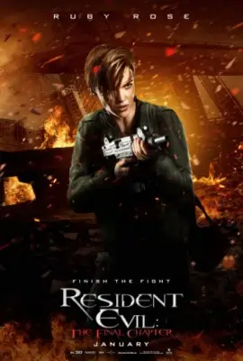 Resident Evil The Final Chapter 2016 White T-Shirt - idPoster.com