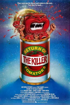 Return of the Killer Tomatoes! (1988) Women's Colored  Long Sleeve T-Shirt - idPoster.com