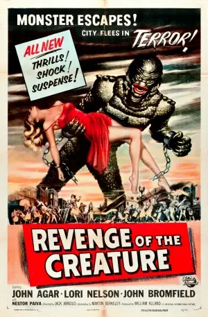 Revenge of the Creature (1955) Women's Colored  Long Sleeve T-Shirt - idPoster.com