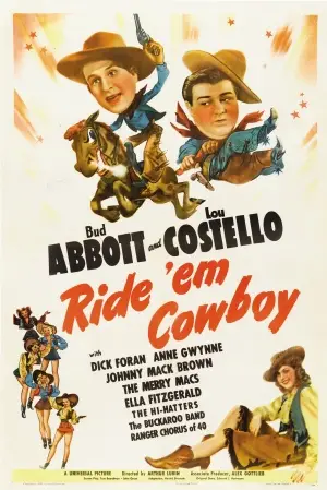 Ride 'Em Cowboy (1942) Men's Colored  Long Sleeve T-Shirt - idPoster.com