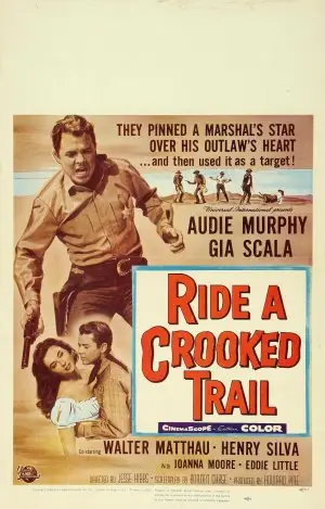 Ride a Crooked Trail (1958) White T-Shirt - idPoster.com