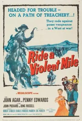 Ride a Violent Mile (1957) Men's Colored T-Shirt - idPoster.com
