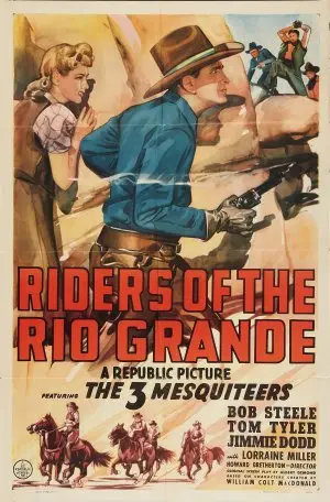Riders of the Rio Grande (1943) Men's Colored  Long Sleeve T-Shirt - idPoster.com