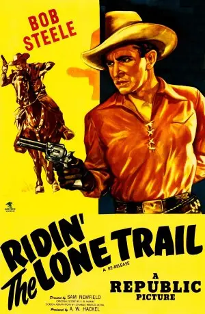 Ridin' the Lone Trail (1937) Men's Colored T-Shirt - idPoster.com