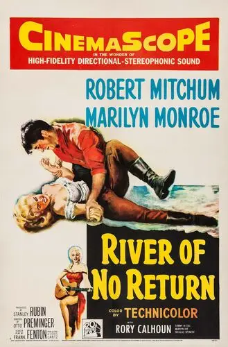 River of No Return (1954) Women's Colored T-Shirt - idPoster.com