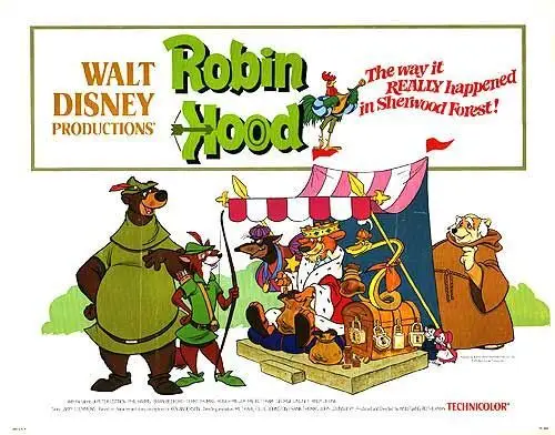 Robin Hood (1973) White T-Shirt - idPoster.com