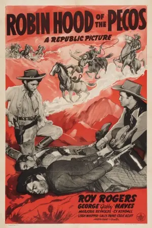 Robin Hood of the Pecos (1941) Men's Colored T-Shirt - idPoster.com