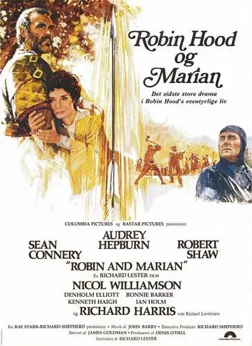 Robin and Marian (1976) White T-Shirt - idPoster.com