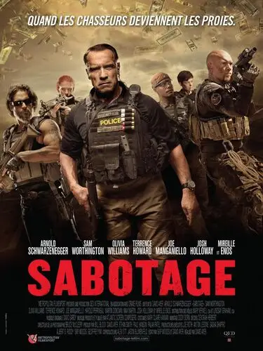 Sabotage (2014) White Tank-Top - idPoster.com