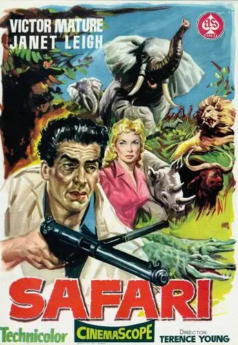 Safari (1956) Men's Colored  Long Sleeve T-Shirt - idPoster.com