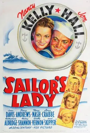 Sailor's Lady (1940) Women's Colored T-Shirt - idPoster.com