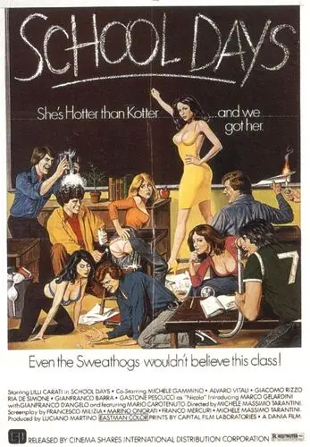 School Days (1977) Women's Colored T-Shirt - idPoster.com